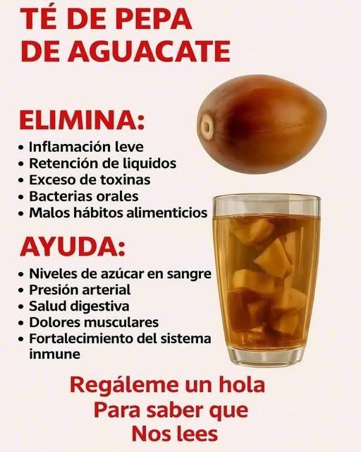 Toma el té de semilla de aguacate con cúrcuma y canela