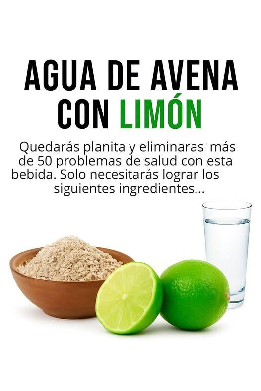 Los beneficios del agua de avena con limón que no conocías