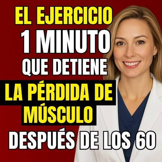 El ejercicio de 1 minuto que ayuda a recuperar fuerza, equilibrio e independencia después de los 60