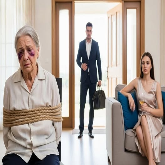 El millonario llegó a casa antes de lo previsto… y vio lo que su esposa le hizo a su madre…