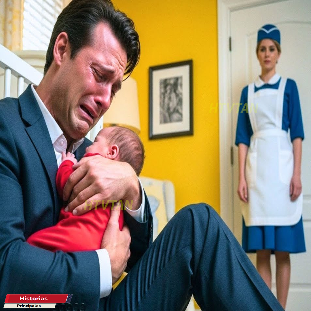 MILLONARIO VIUDO NO AGUANTABA MÁS… HASTA QUE LA NIÑERA SUSURRÓ UNA FRASE QUE NADIE ESPERABA…
