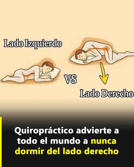 Conoce cual es el peligro de dormir del lado derecho