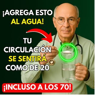 Adultos mayores: el mineral que muchos agregan al agua para apoyar una buena circulación.