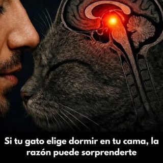 ¿Tu gato se te acerca mientras duermes? Esto es lo que realmente significa