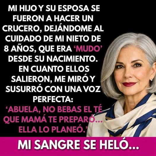 Mi nieto “mudo” habló en cuanto sus padres salieron. Lo que dijo salvó mi vida…
