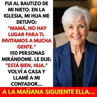 Mi Hija Me Dejó Fuera Del Bautizo: «No Hay Lugar Para Ti, Mamá», Volví A Casa Y tomé esta decisión.