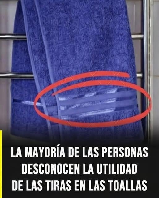 Para qué sirven las tiras o líneas en las toallas: más que un simple detalle de diseño