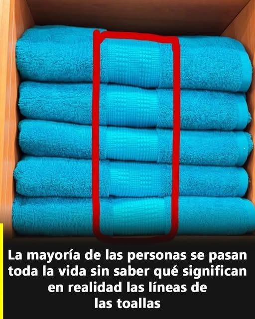 ¿Sabías que esas rayas en las toallas tienen una función oculta? La razón te va a sorprender