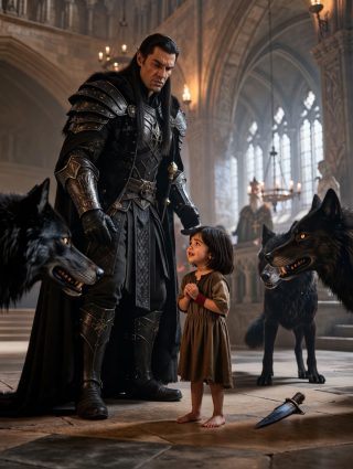 Un consejo de 63 ancianos quería desterrar a una niña de 7 años, creyendo que era humana, pero cuando ella alzó una muñeca atada con una cinta roja, tres lobos negros se pusieron de pie como si acabaran de reconocer a su verdadero amo.