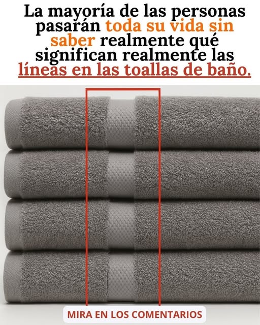 Por qué las toallas tienen una raya? Descubre su propósito y significado