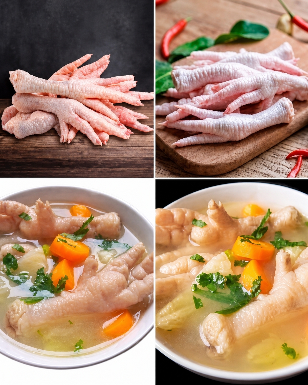 Beneficios de comer patitas de pollo.
