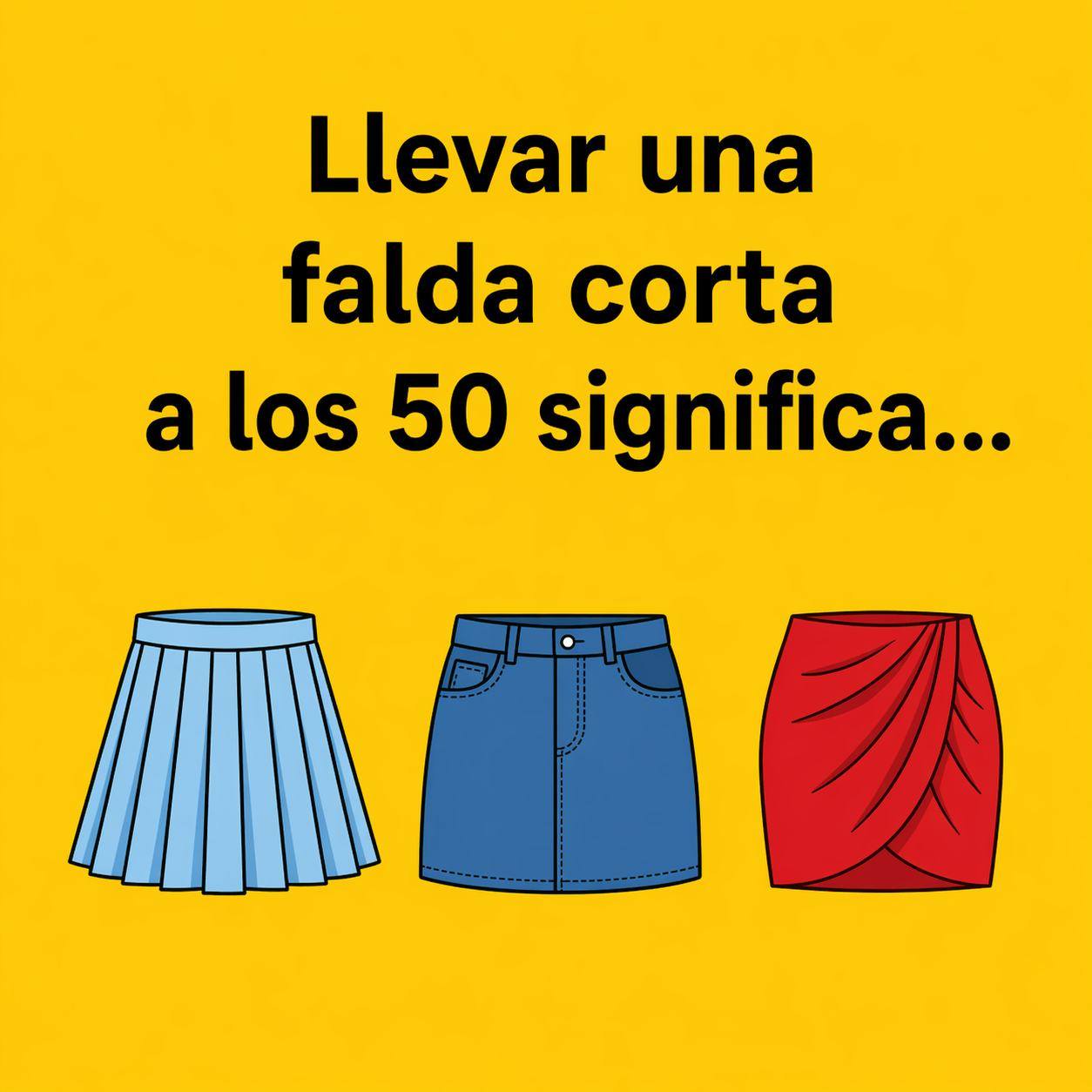 Llevar falda corta después de los 50: lo que muchas empiezan a notar con el tiempo