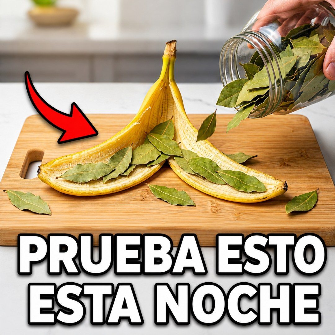 Mezcla hojas de laurel con cáscara de banana y mira lo que sucede después.