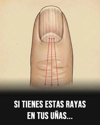 Si tienes las uñas con estas lineas debes poner atención