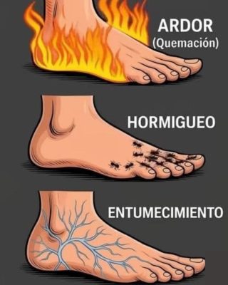 Ardor entumecimiento y hormigueo en los pies?