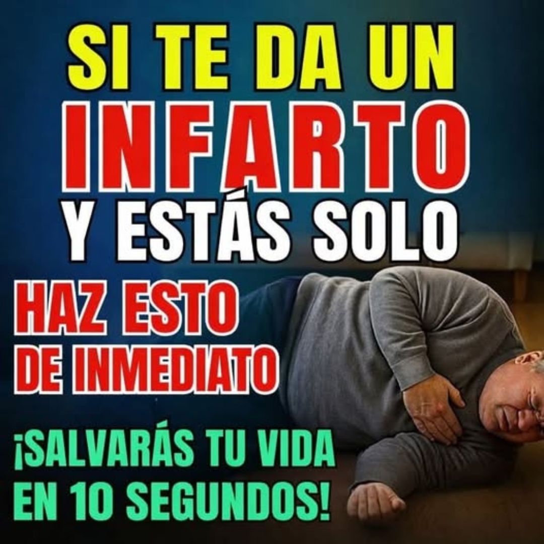 ¿Tienes síntomas de infarto? ¡haz ESTO para sobrevivir si está solo en casa!