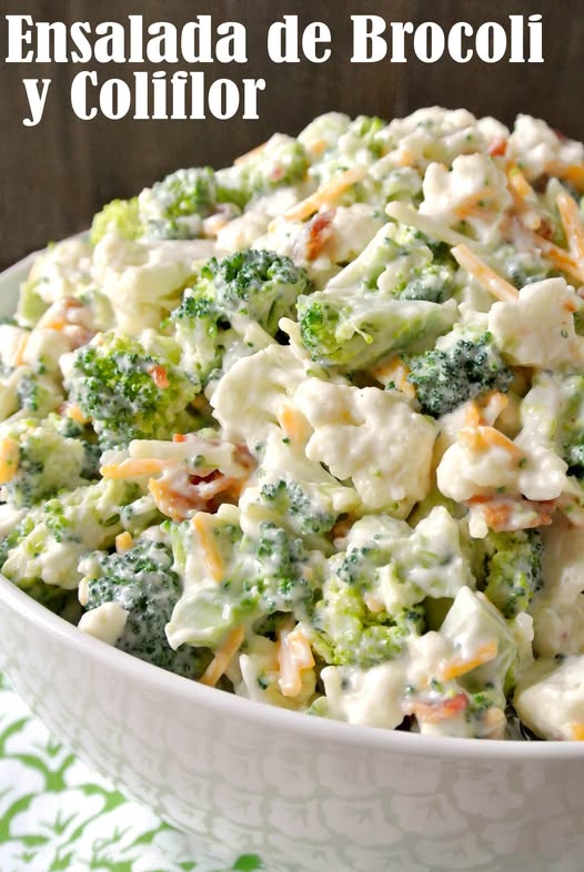 Nunca habia comido Brocoli y Coliflor de una manera tan Deliciosa