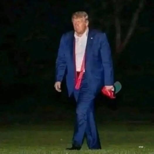 Avistamiento nocturno de Trump enciende el frenesí de Internet por objeto misterioso