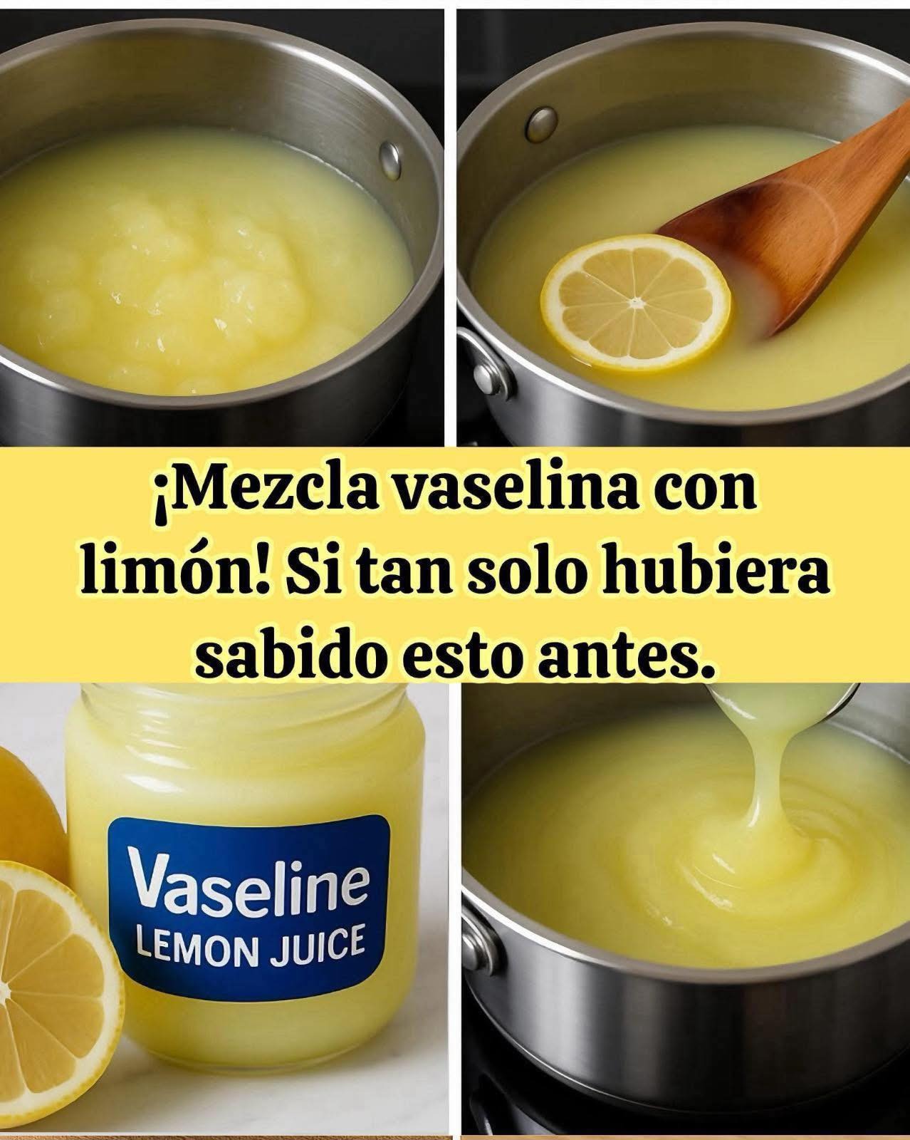 MEZCLA VASELINA Y LIMÓN Y SERÁS LA ENVIDIA DE TODAS
