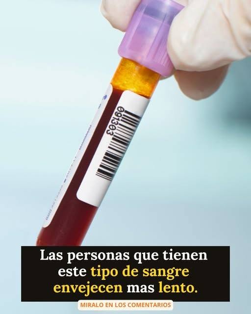 ¿Tu grupo sanguíneo podría influir en el envejecimiento?