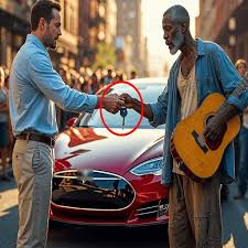 “¡TOCA ESA CANCIÓN Y TE DOY MI COCHE!” — SE BURLÓ EL HEREDERO… HASTA QUE EL MÚSICO CALLEJERO TOCÓ COMO UN PROFESIONAL