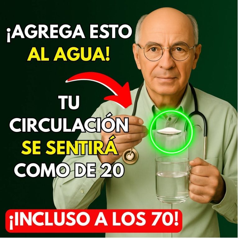 Adultos mayores: el mineral que muchos agregan al agua para apoyar una buena circulación.