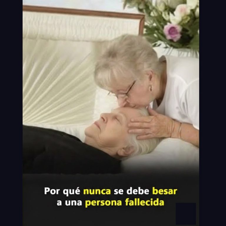 Por qué no se recomienda besar a un ser querido fallecido