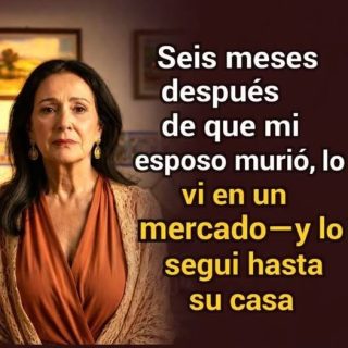 Seis meses después de que mi esposo murió, lo vi en un mercado — luego lo seguí discretamente.