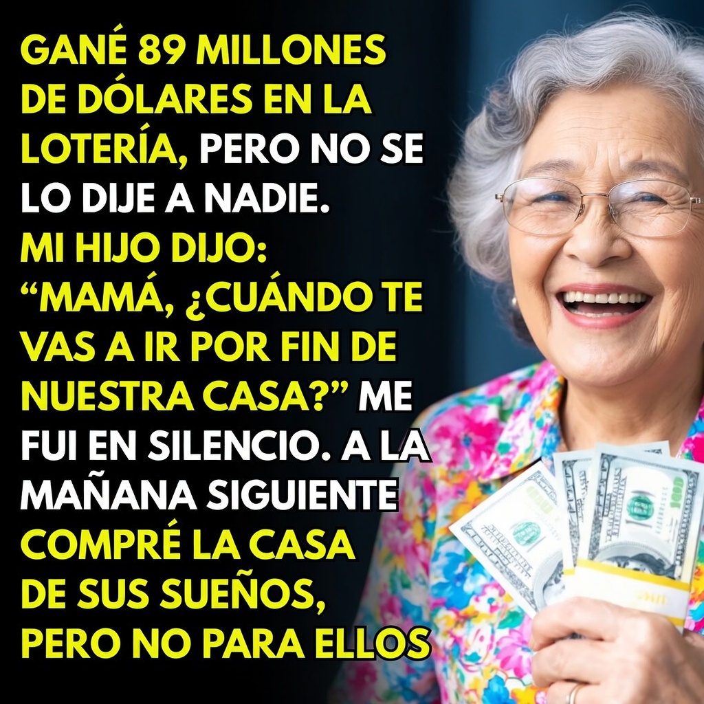 Ganó la lotería y guardó el secreto hasta que un comentario de su hijo cambió todo.