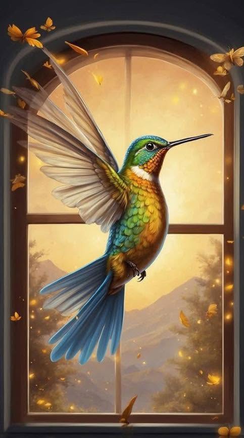 Esto significa que un colibrí entre a tu casa