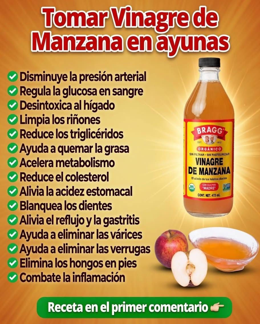 Vinagre de manzana en ayunas: el hábito natural que muchos relacionan con una mejor circulación