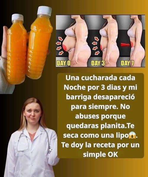 Bebida natural en cucharadas que puede ayudar a apoyar la reducción de la barriga