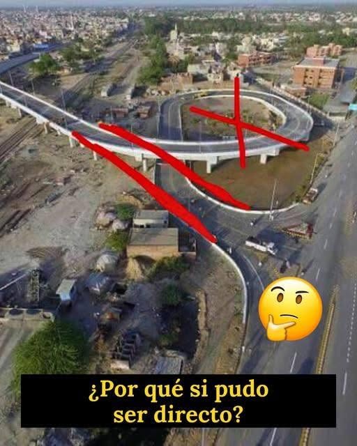 Por esta única razón no se construyen rectas las carreteras.
