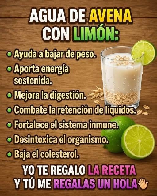 Prepara el agua de avena de esta forma y comienza a perder peso