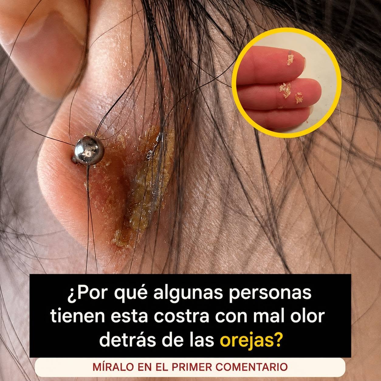 Costras con mal olor detrás de las orejas: causas reales y cómo identificar el problema a tiempo