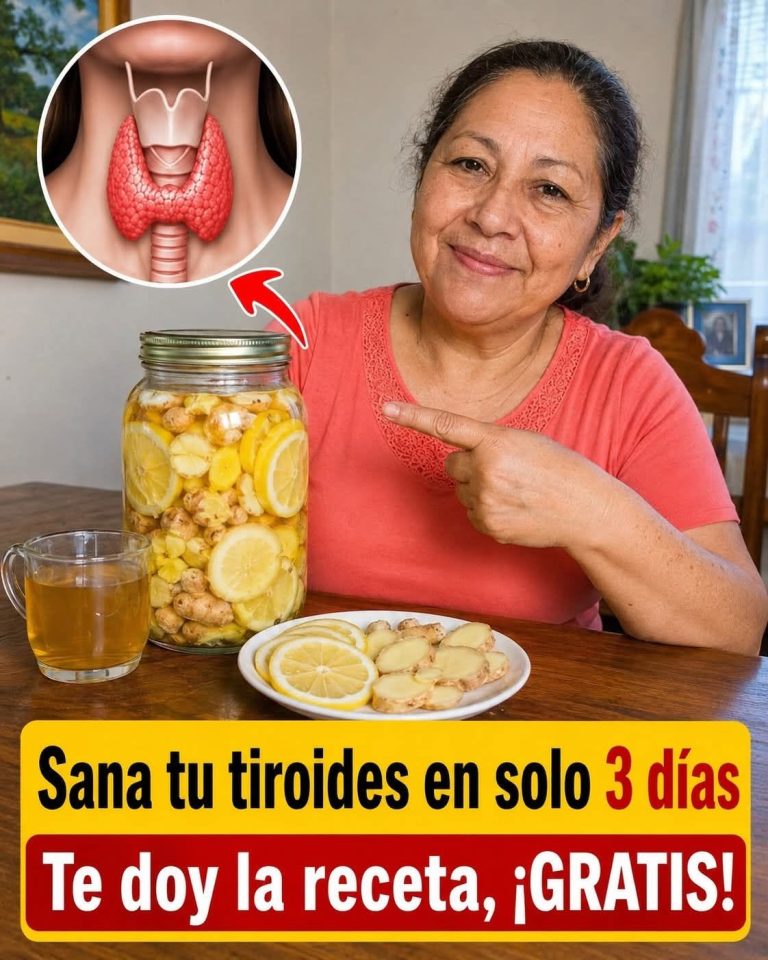 Jengibre rallado, cebolla, ajo, jugo de limón y miel.