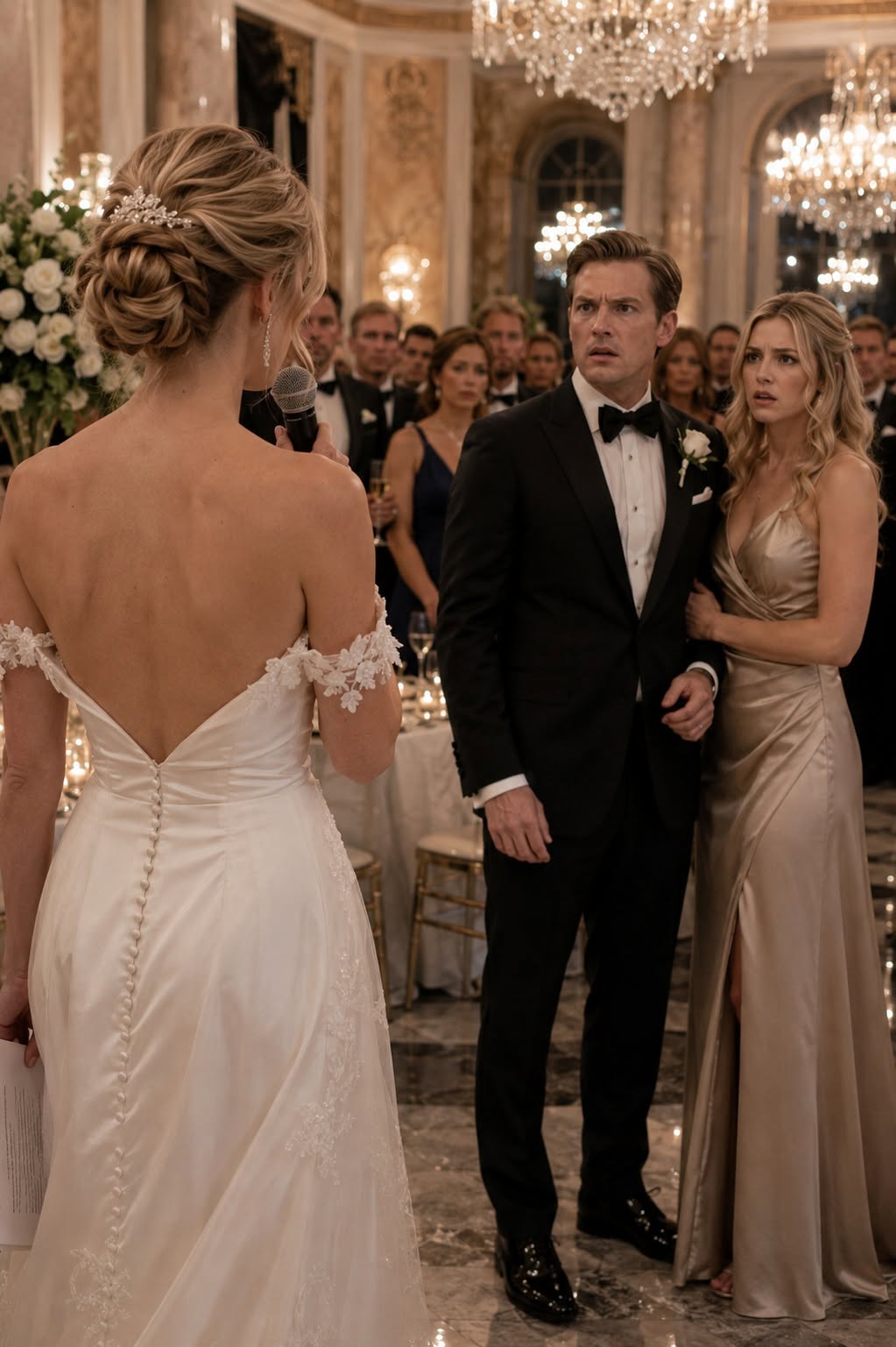 “You Think You’re Bluffing?” My Groom Smirked in Front of 200 Wedding Guests — But the Moment His Lawyer Announced What He Had Really Signed That Morning, the Man Who Betrayed Me With My Own Sister Turned White, and the Entire Ballroom Went Silent