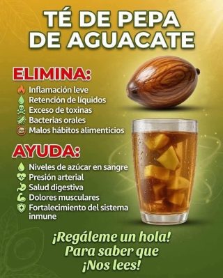 El té de hueso de aguacate