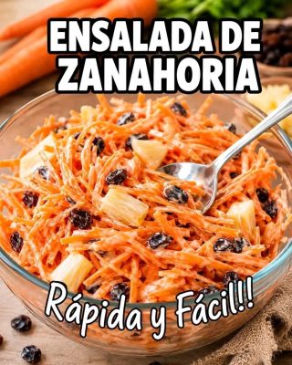 Receta de Ensalada de Zanahoria Tropical: Una explosión de frescura y sabor