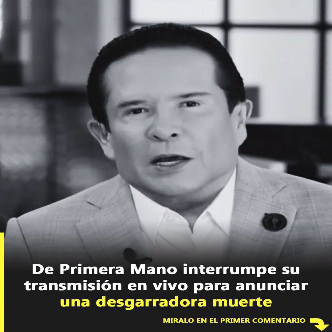 Gustavo Adolfo Infante detiene su programa en vivo para confirmar una muerte