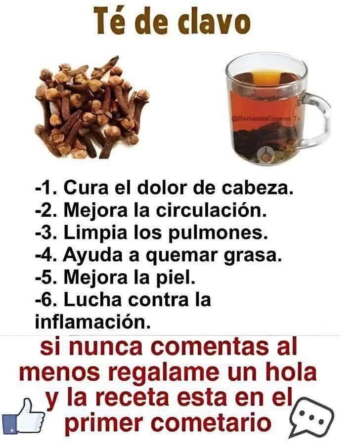 Té de clavo de olor: beneficios, propiedades y para qué sirve