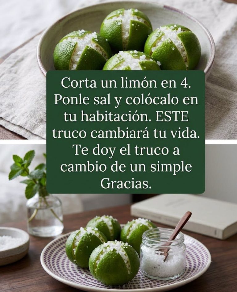 CORTA UN LIMÓN EN 4 PONLE SAL Y COLÓCALO EN TU COCINA, ESTE TRUCO CAMBIARÁ TU VIDA