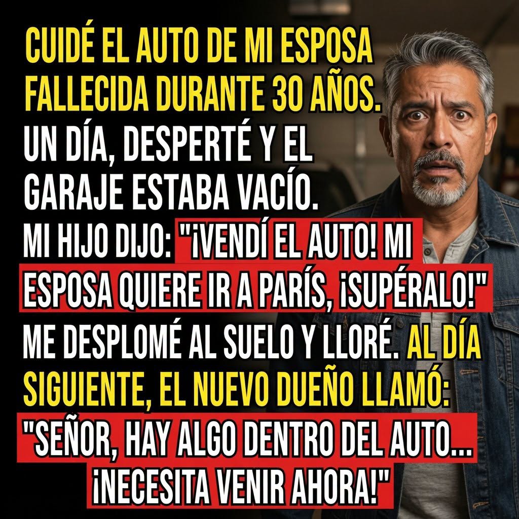 Cuidé el auto de mi esposa fallecida durante 30 años… hasta que una mañana desapareció sin dejar rastro.