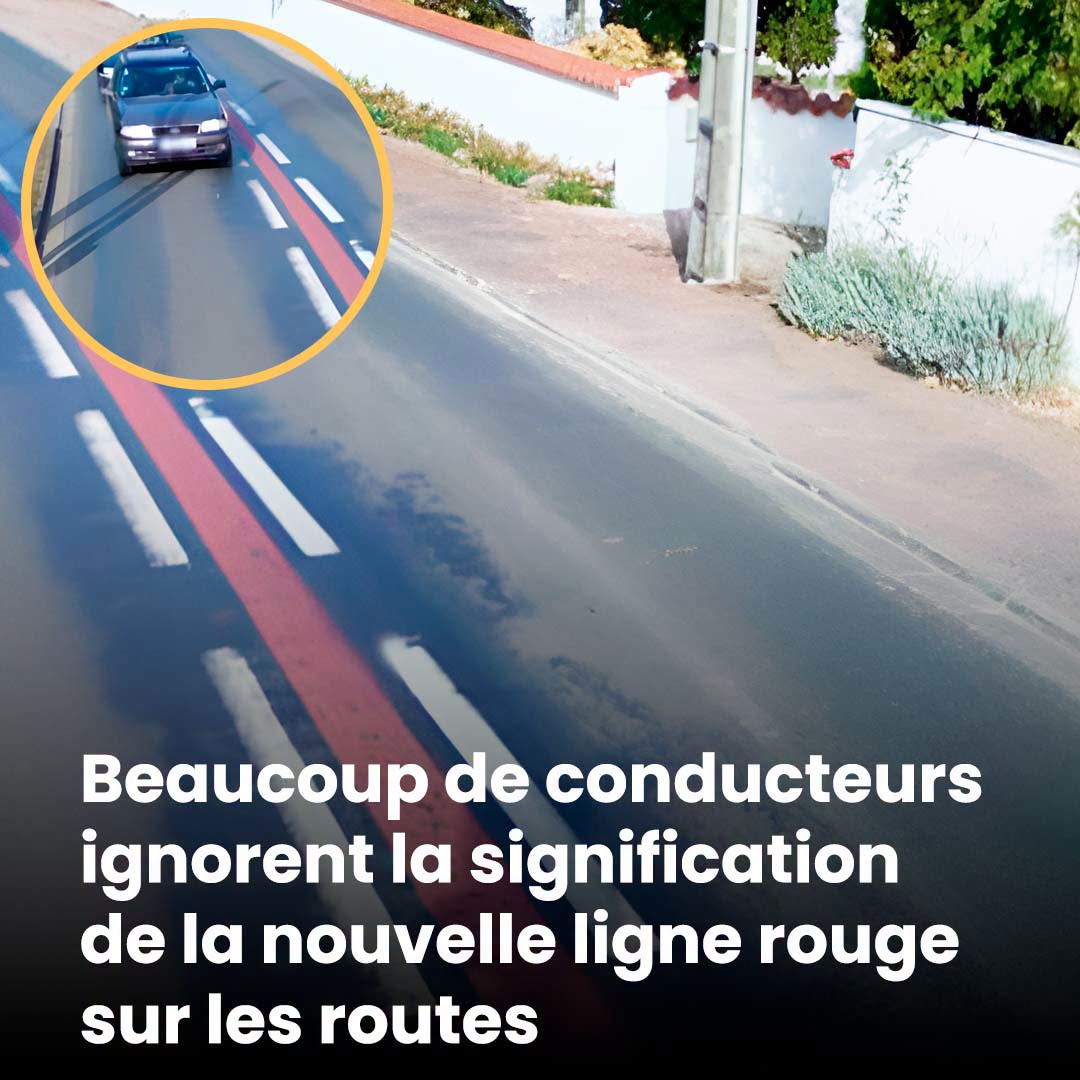 Conductores, ¿han visto esta extraña franja roja en la carretera? Esto es lo que realmente significa