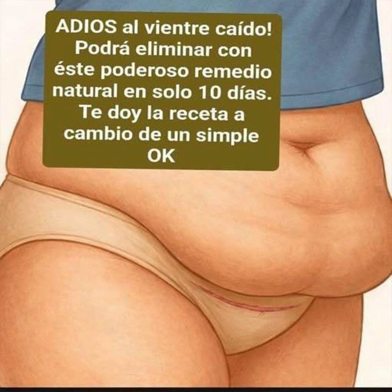 ADIOS al vientre caído! Podrá eliminar con éste poderoso remedio natural en solo 10 días