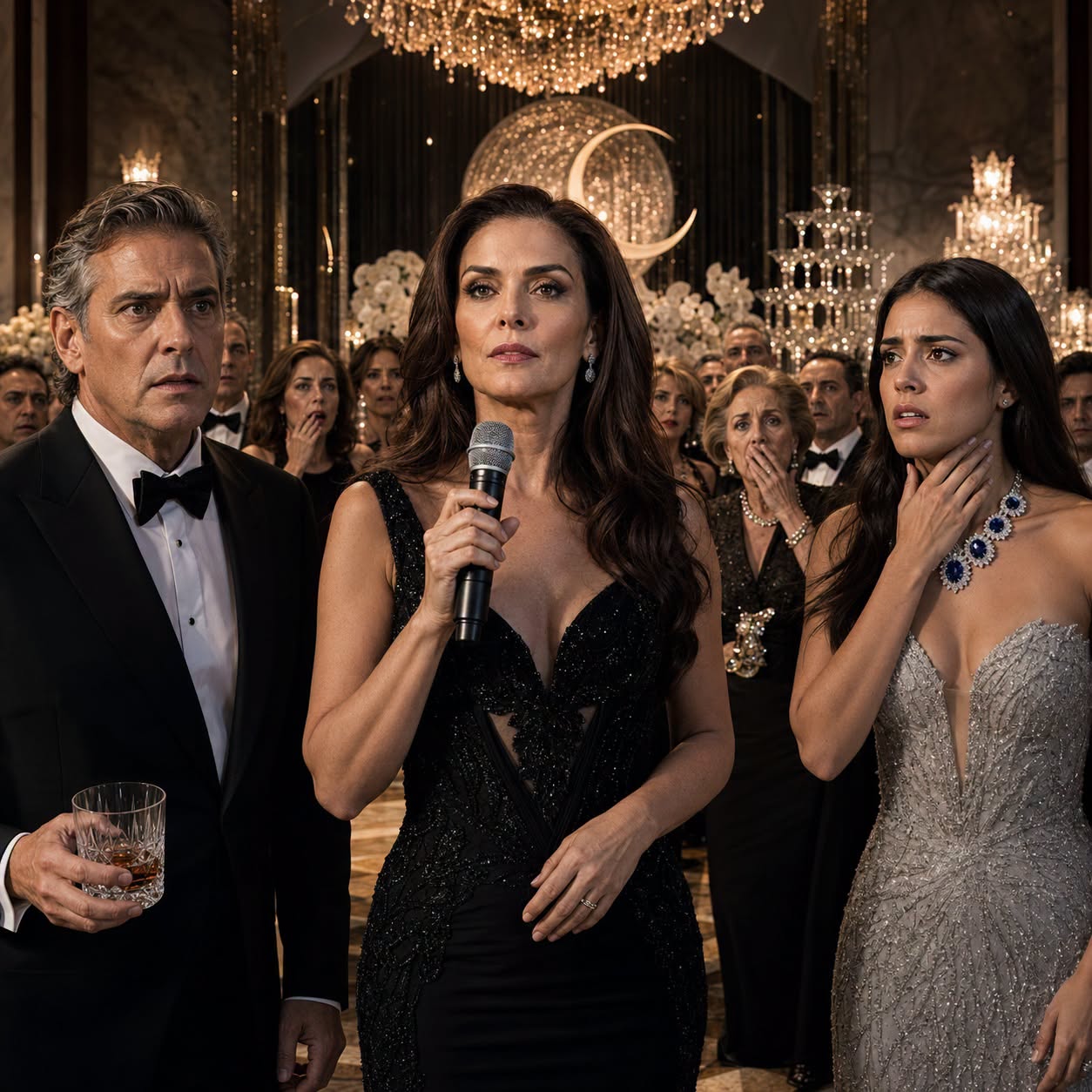 La amante lució el collar de cuatro millones de dólares de la esposa en la gala… hasta que ella tomó el micrófono e hizo arrodillarse a toda la élite de Ciudad de México