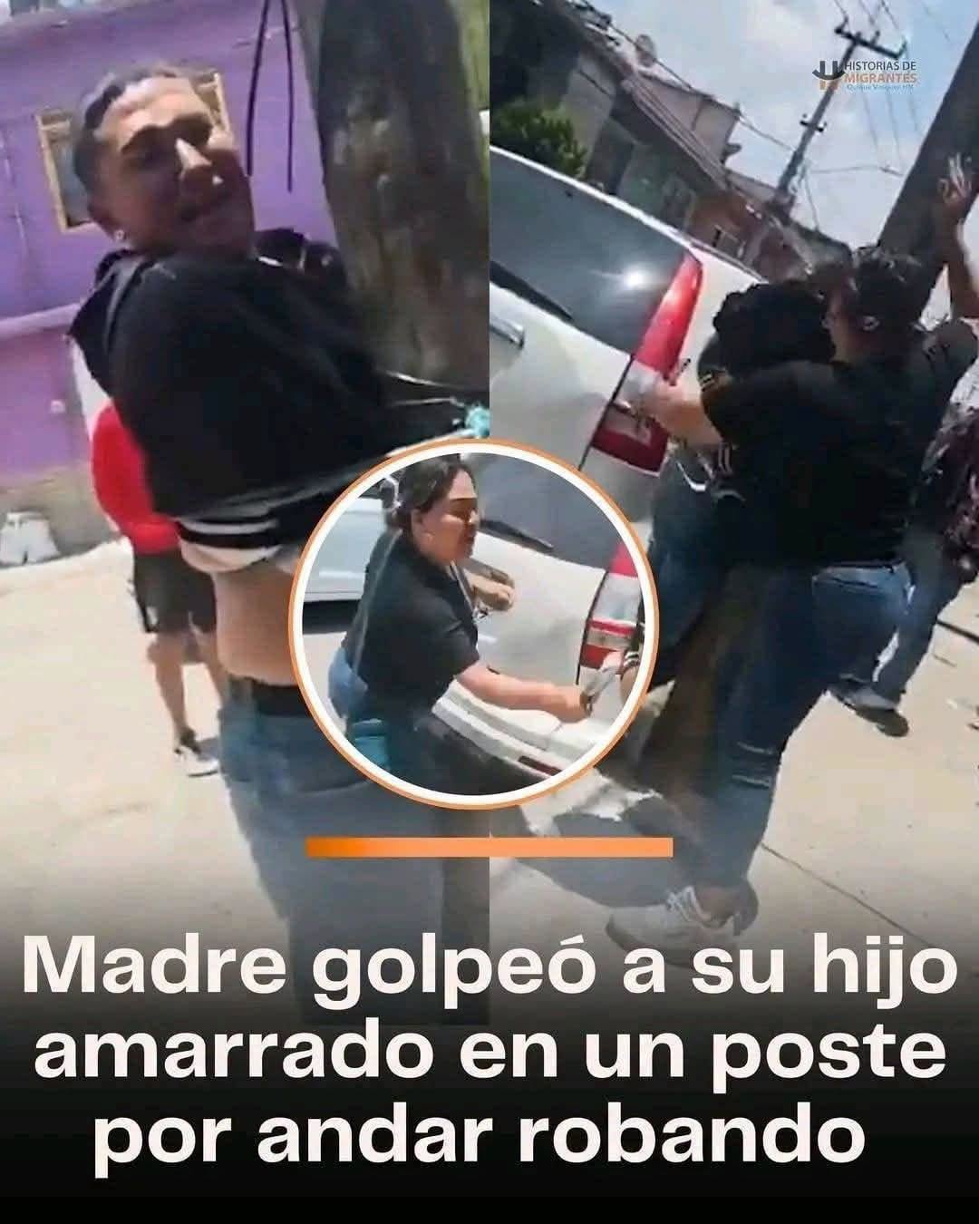 Madre Amarra a su Hijo a un Poste y lo Castiga por Robar: El Caso que Divide a las Redes