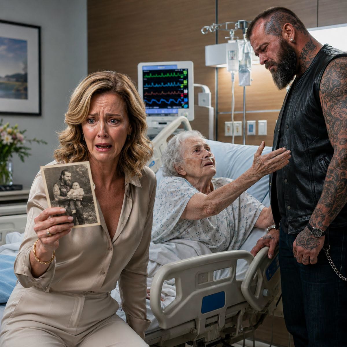 Mi madre de 81 años echó a la cuidadora que la atendió durante 12 años y metió en casa a un motociclista tatuado. Yo pensé que mi madre estaba en peligro… hasta que descubrí quién era realmente ese hombre, y sentí que las piernas me fallaban.