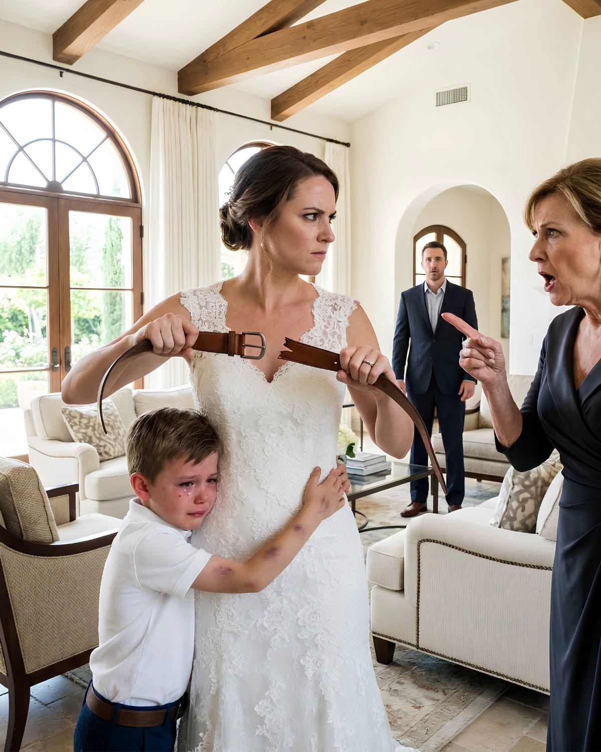 En su noche de bodas, la novia encontró al hijo de su esposo cubierto de moretones y enfrentó a la familia más poderosa de la casa: “Si vuelven a tocarlo, ni todo su dinero podrá salvarlos”. Pero cuando quiso proteger al niño, descubrió que su castigo escondía algo mucho peor: la verdad sobre la muerte de su madre.