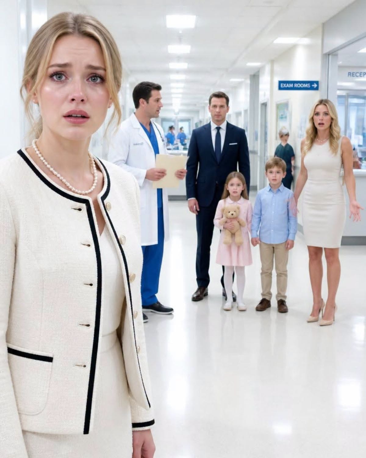 Mi esposo presumió los 2 hijos que tuvo con su secretaria mientras yo guardaba silencio. Pero en un chequeo médico de rutina, el doctor lo miró y preguntó: “¿Su esposa todavía no le ha contado la verdad?” En ese instante, su sonrisa se borró por completo.